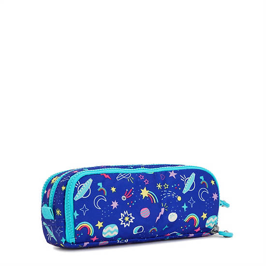 Sacs Kipling Gitroy Printed Pencil Case Bleu Marine | FR 1306KO